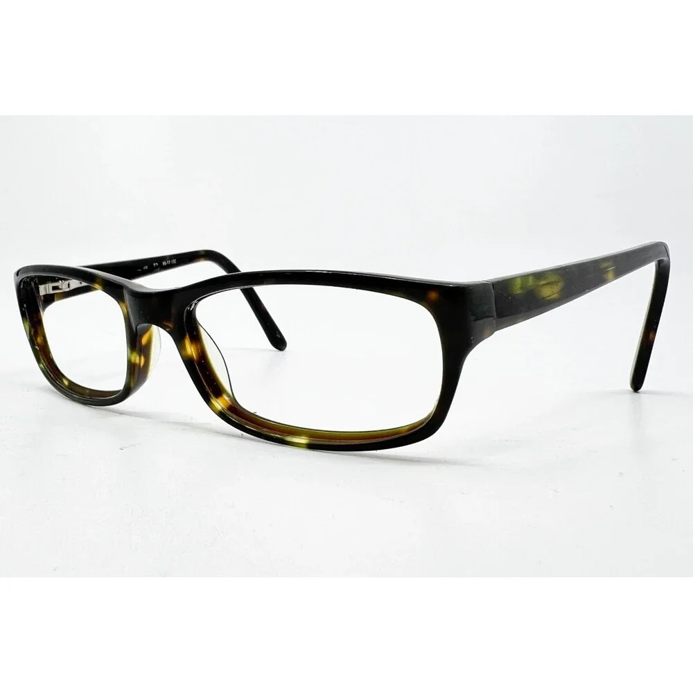 Aztec Eyeglasses Frames Women Tortoise Brown Green Rectangular 55-17-135